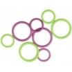 Knit Pro Stitch Ring Markers Green / Purple