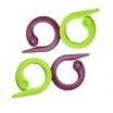 Split Stitch Ring Markers Purple / Green