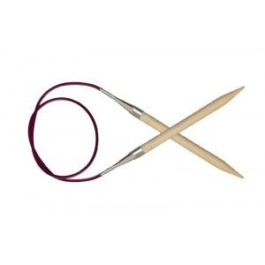 Knit Pro Cubix 80 cm x 3 mm, madera de palisandro Juego de agujas de tejer circulares fijas 