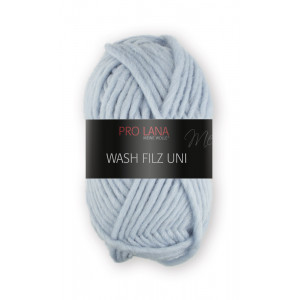 Wash-Filz Uni azul gris